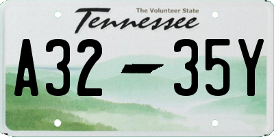 TN license plate A3235Y
