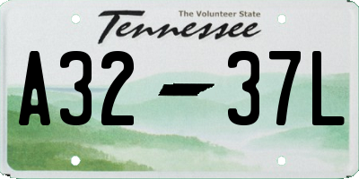 TN license plate A3237L