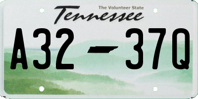 TN license plate A3237Q