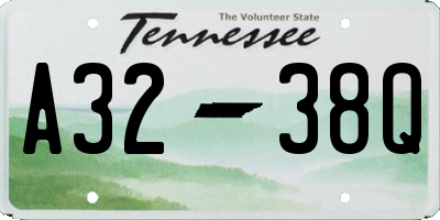 TN license plate A3238Q