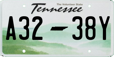 TN license plate A3238Y