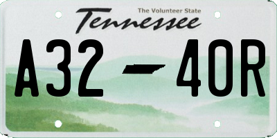TN license plate A3240R