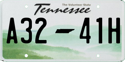 TN license plate A3241H