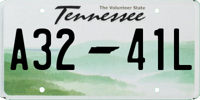 TN license plate A3241L