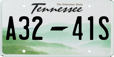 TN license plate A3241S