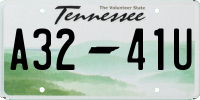 TN license plate A3241U