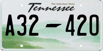 TN license plate A3242O
