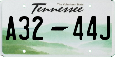 TN license plate A3244J