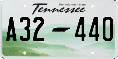 TN license plate A3244O