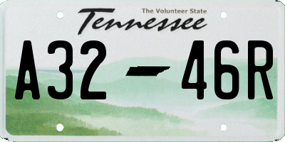 TN license plate A3246R