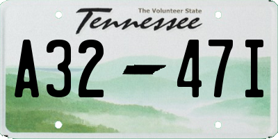 TN license plate A3247I