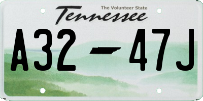 TN license plate A3247J