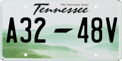 TN license plate A3248V