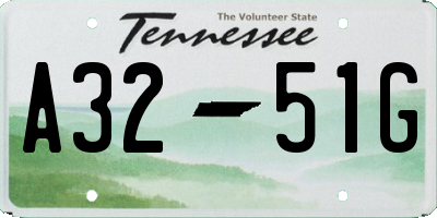 TN license plate A3251G