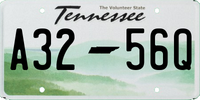 TN license plate A3256Q