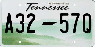 TN license plate A3257Q