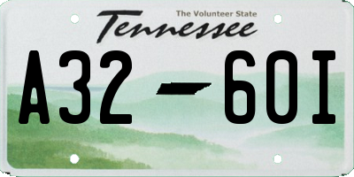 TN license plate A3260I