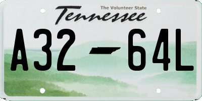 TN license plate A3264L