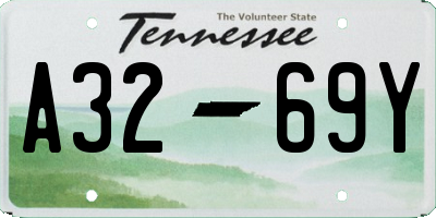 TN license plate A3269Y