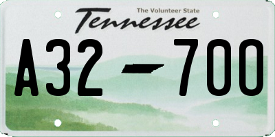 TN license plate A3270O