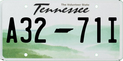 TN license plate A3271I