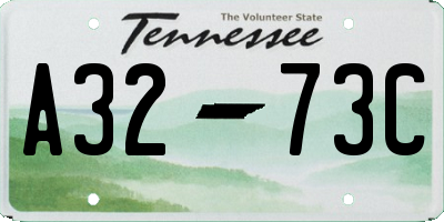 TN license plate A3273C