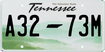 TN license plate A3273M