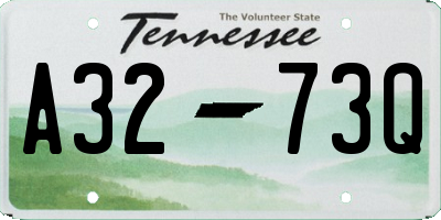 TN license plate A3273Q
