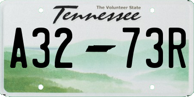 TN license plate A3273R