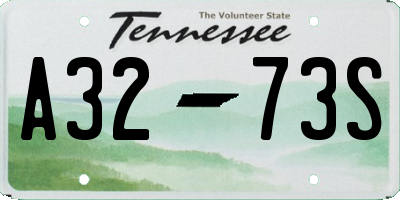 TN license plate A3273S