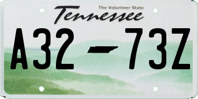 TN license plate A3273Z