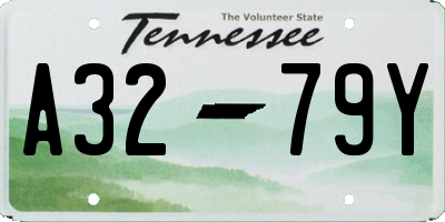 TN license plate A3279Y