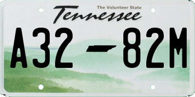 TN license plate A3282M