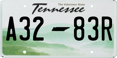 TN license plate A3283R