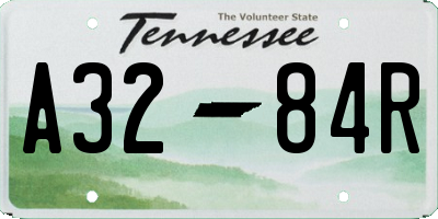 TN license plate A3284R