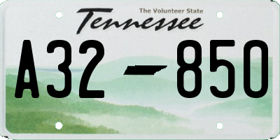 TN license plate A3285O