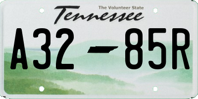 TN license plate A3285R