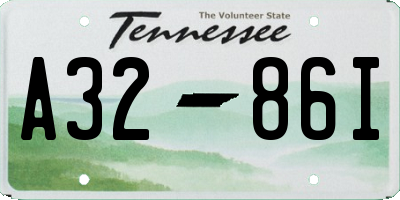 TN license plate A3286I