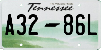 TN license plate A3286L