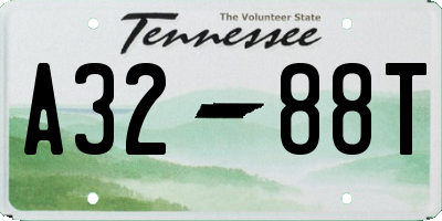TN license plate A3288T