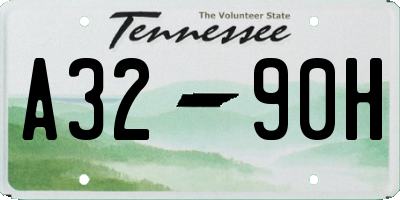 TN license plate A3290H