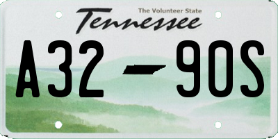 TN license plate A3290S