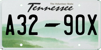 TN license plate A3290X