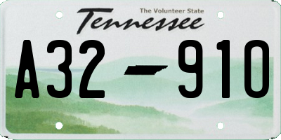 TN license plate A3291O
