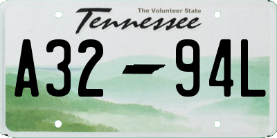 TN license plate A3294L