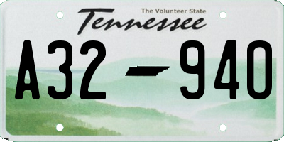TN license plate A3294O