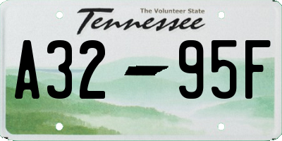 TN license plate A3295F