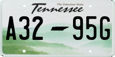 TN license plate A3295G