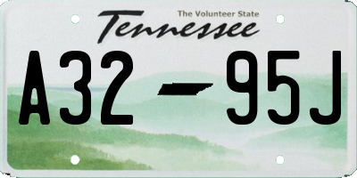 TN license plate A3295J