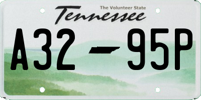 TN license plate A3295P
